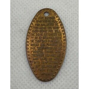 Our Father Who Art In Heaven....Elongated The Lord's Prayer Religious Token Coin